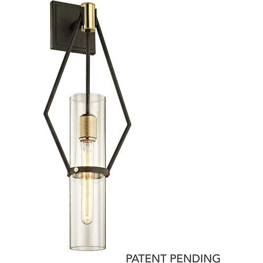 Raef Wall Sconce by Troy. Made from hand worked iron in a unique style.