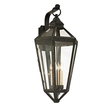 Calabasas Wall Sconce by Troy in vintage bronze. Made from hand worked iron in a traditional style.