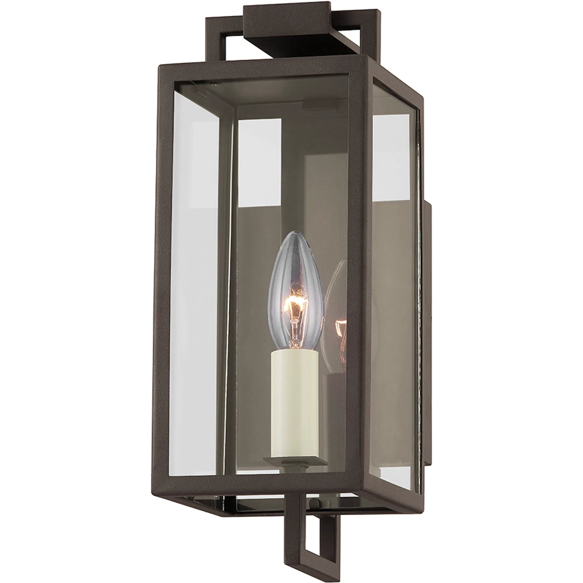 Beckham 1 Light Exterior Wall Sconce by Troy. Made from steel in a modern style.