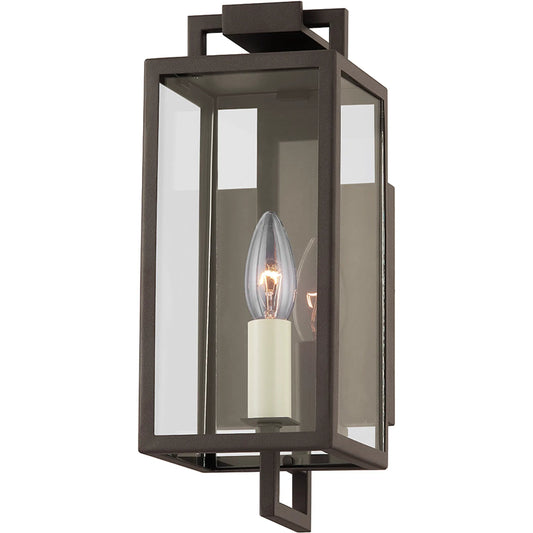 Beckham 1 Light Exterior Wall Sconce by Troy. Made from steel in a modern style.