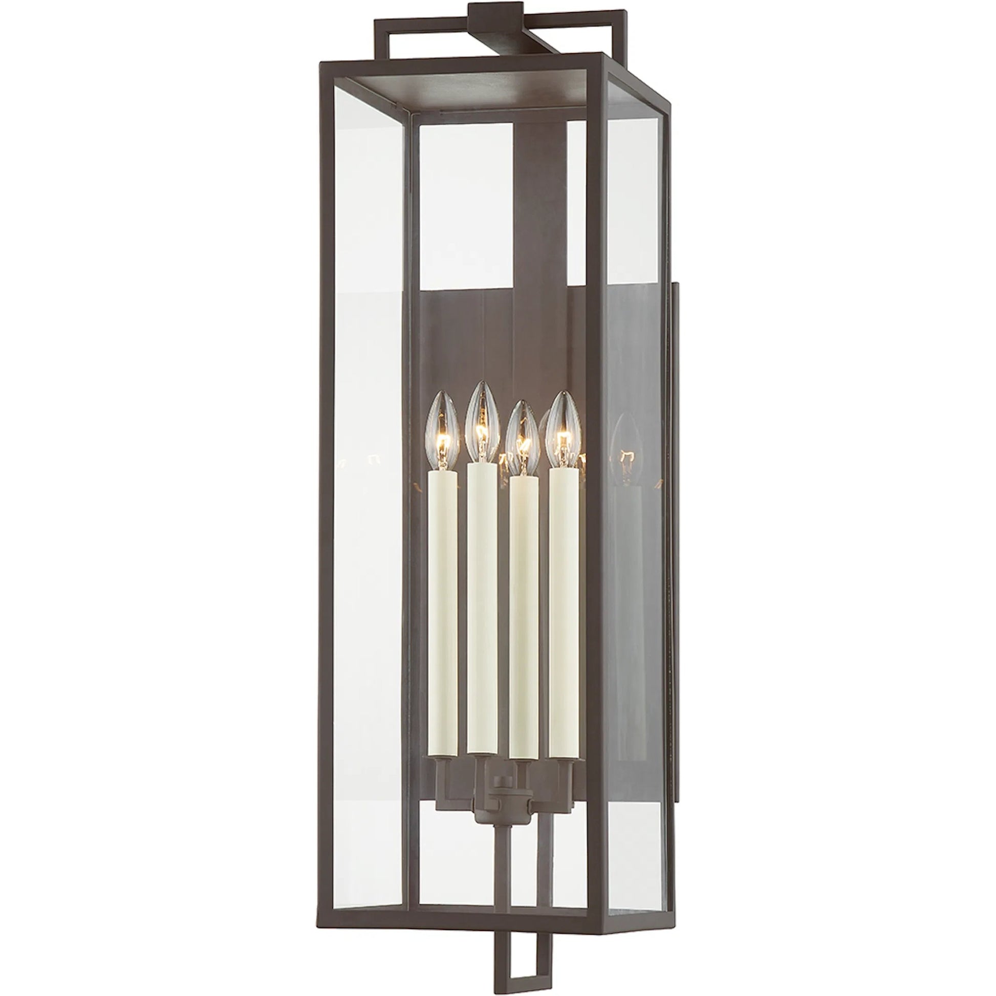 Beckham 4 Light Exterior Wall Sconce by Troy. Made from steel in a modern style.