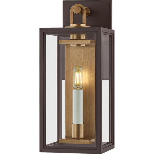 Arnold Wall Sconce by Troy in patina brass, textured bronze. Made from unique in a unique style.