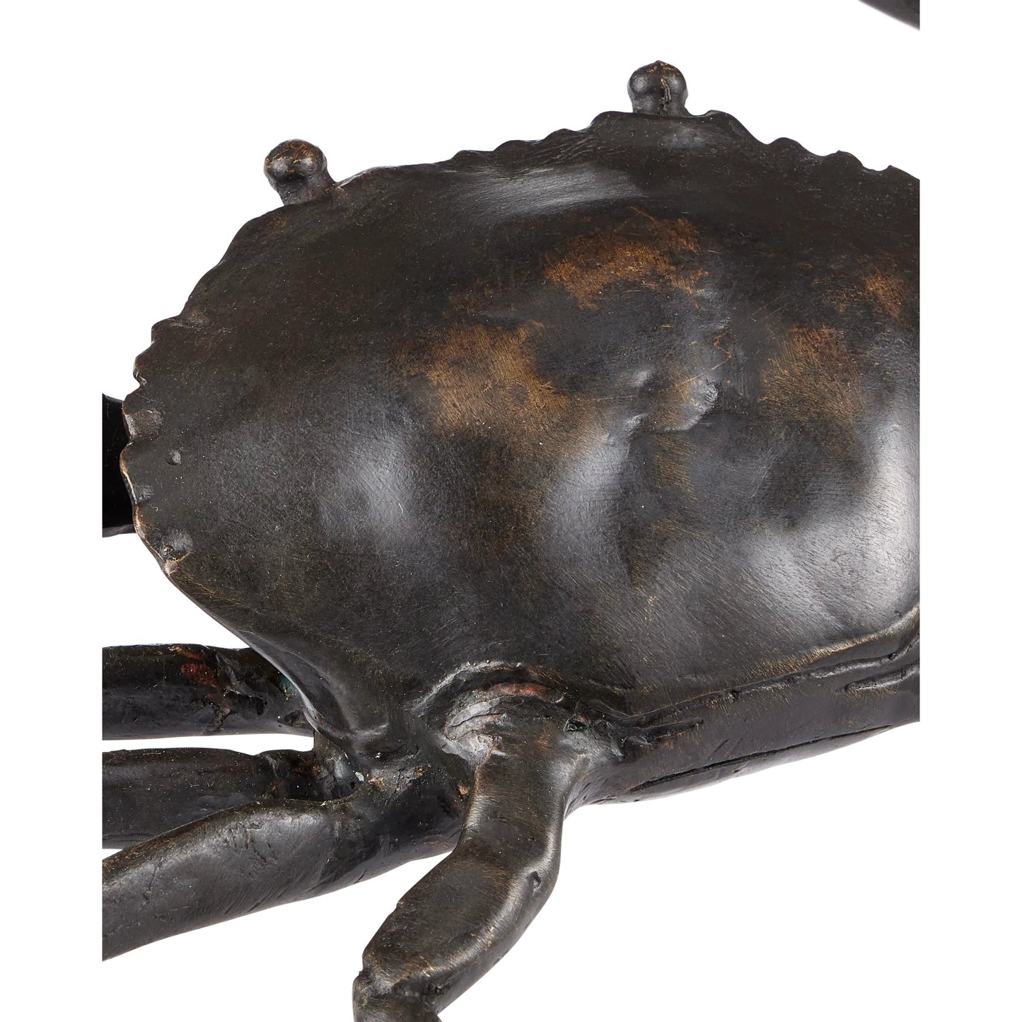 003 SI-2257223 | Closeup | Crab Bronze by Currey and Company in dark brown. Made from bronze in a modern style.