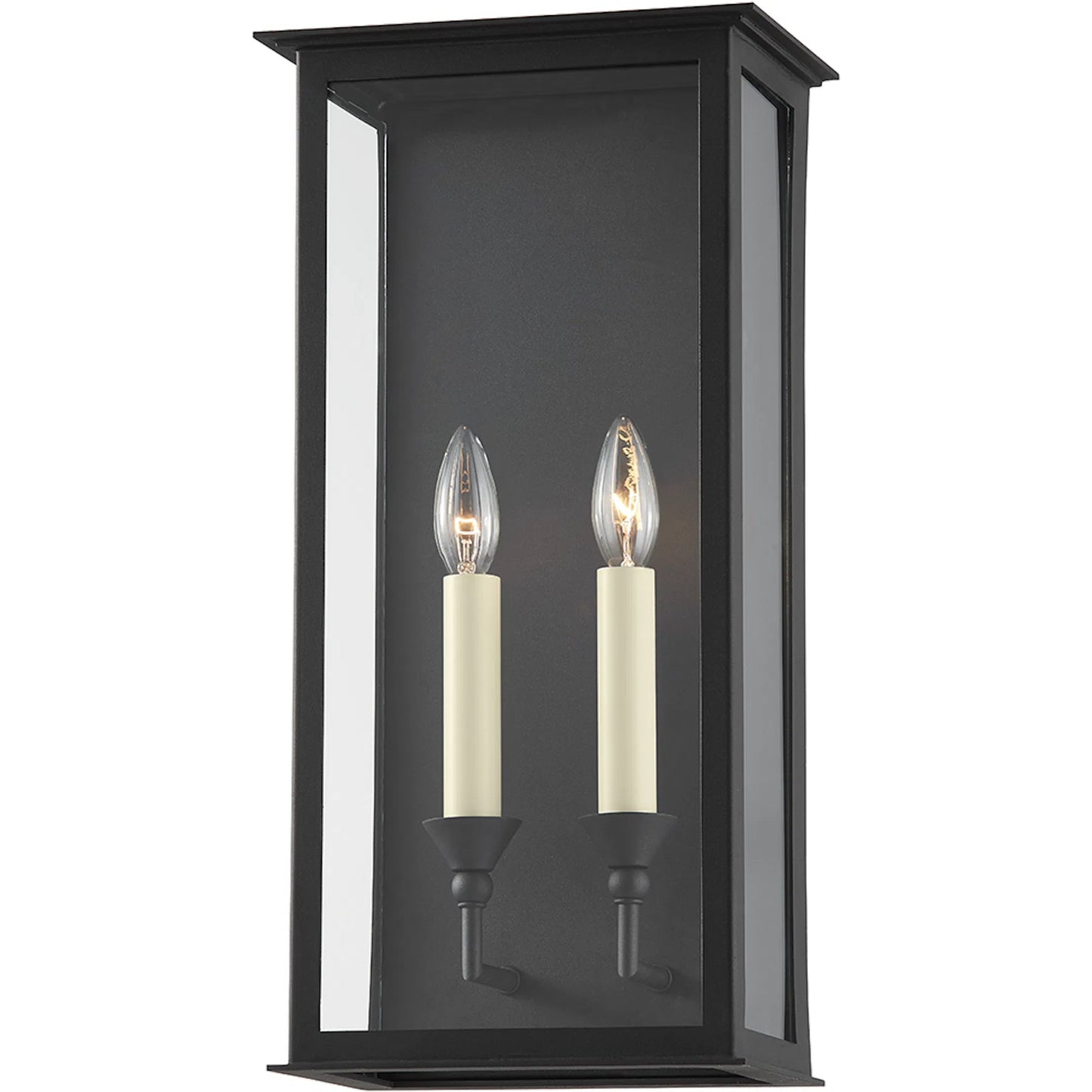 001 SI-2030139 | Primary Silo | Chauncey 2 Light Exterior Wall Sconce by Troy in textured black. Made from steel in a modern style.