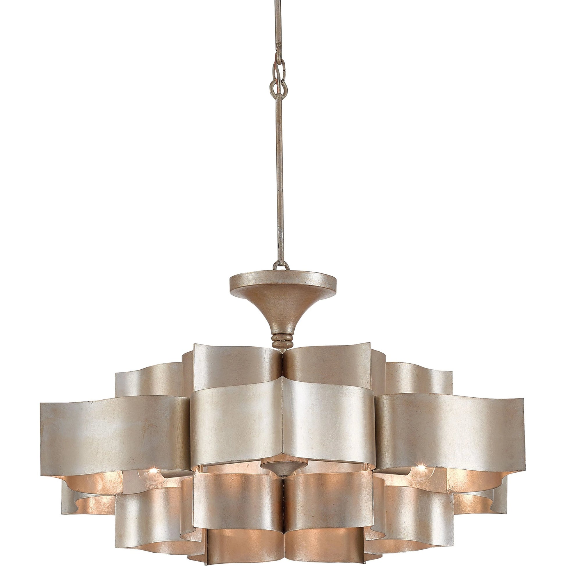 Grand Lotus Chandelier by Currey and Company. Made from unique in a modern style.