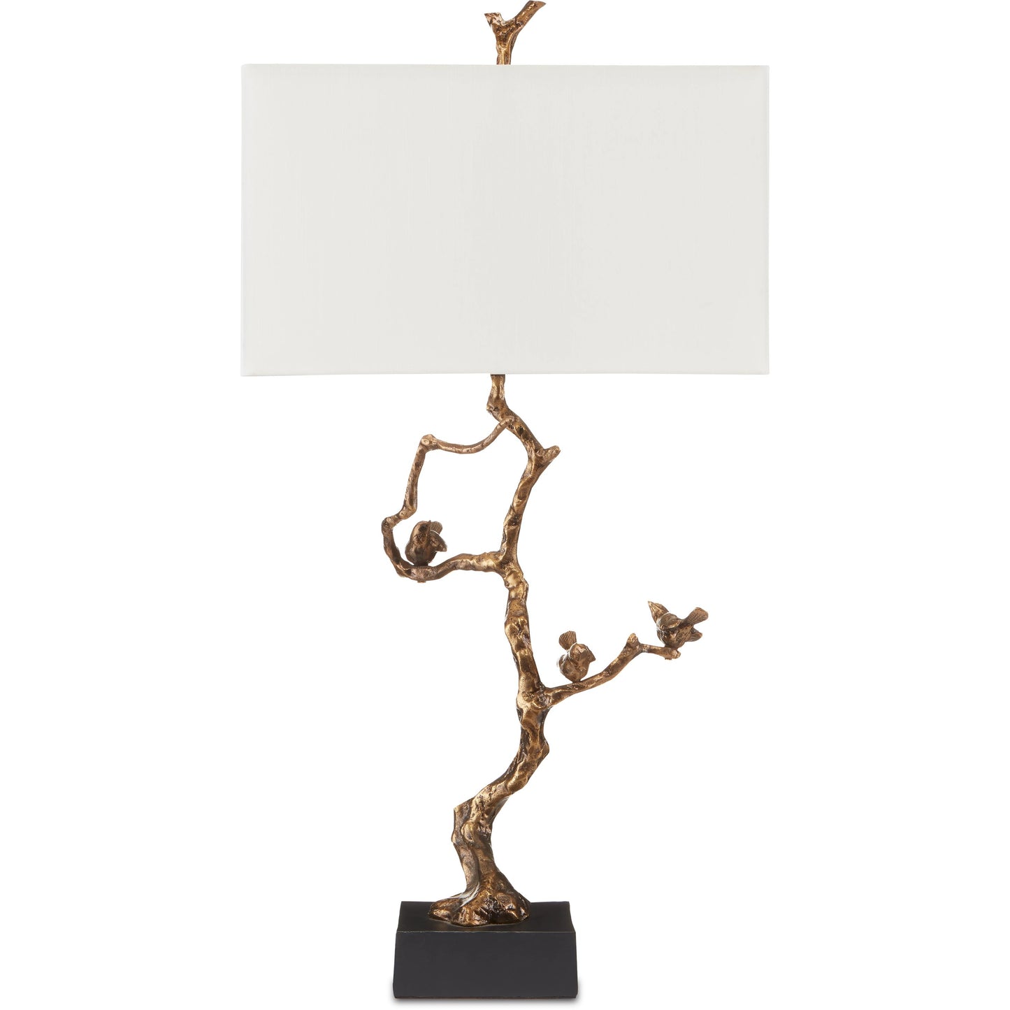004 SI-1894559 | Additional Silo | Shadows Table Lamp by Currey and Company in antique brass, black. Made from aluminum, stone in a transitional style.
