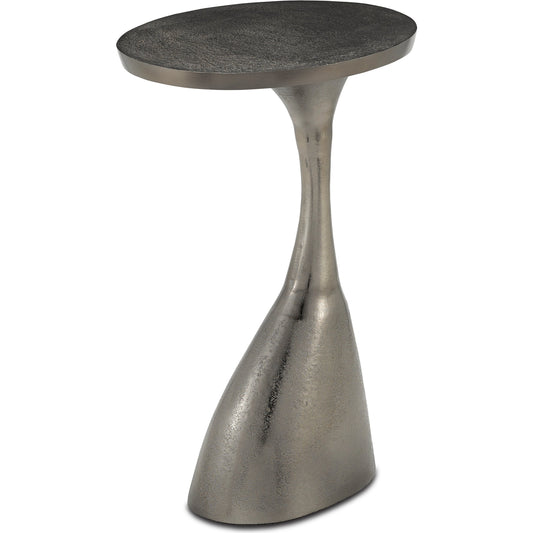 Ishaan Accent Table by Currey and Company. Made from cast aluminum in a eclectic & global style.