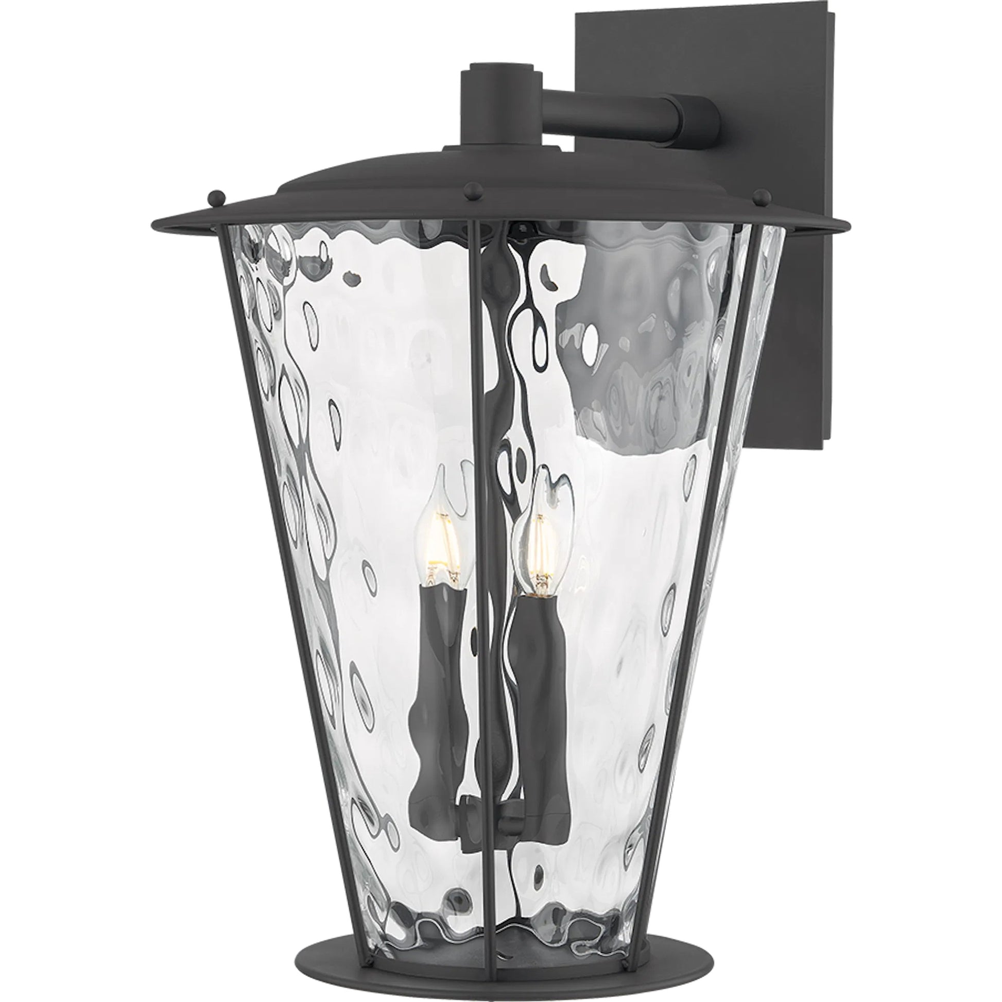 Jantzen Wall Sconce by Troy in texture black. Made from aluminum in a unique style.