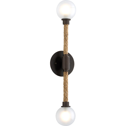 001 SI-2072863 | Primary Silo | Nomad Wall Sconce by Troy in classic bronze. Made from hand worked iron in a unique style.