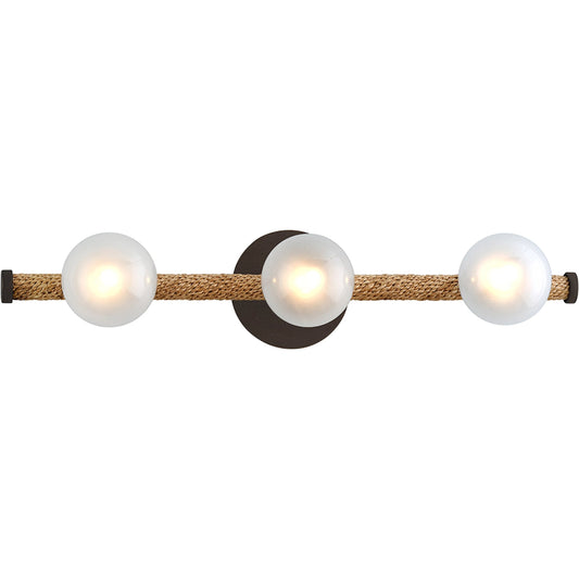 001 SI-2072865 | Primary Silo | Nomad Vanity Light by Troy in classic bronze. Made from hand worked iron in a modern style.