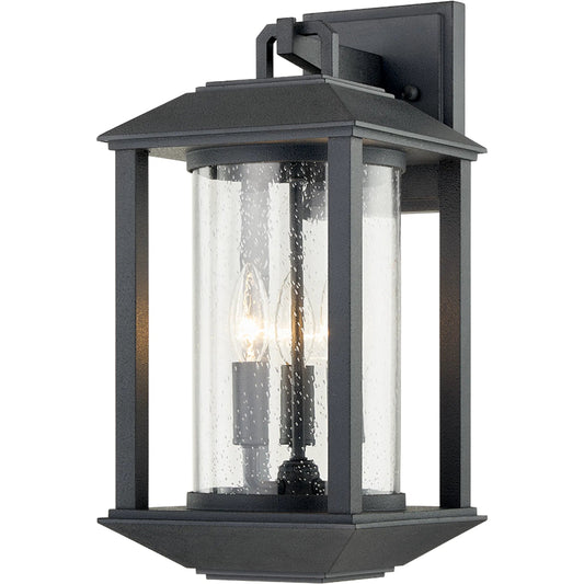 001 SI-2072830 | Primary Silo | McCarthy Wall Light by Troy in weathered graphite. Made from hand crafted aluminum in a transitional style.
