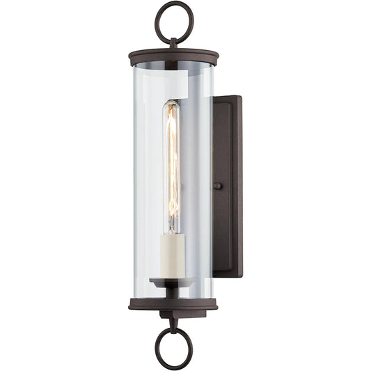 Aiden Wall Sconce by Troy in textured bronze. Made from hand crafted aluminum in a unique style.