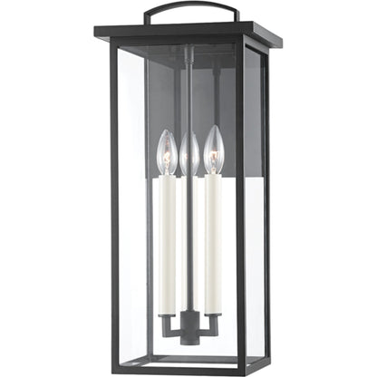 Eden Exterior Wall Sconce by Troy. Made from aluminum, stainless steel in a transitional style.