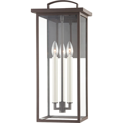 Eden Exterior Wall Sconce by Troy. Made from aluminum, stainless steel in a transitional style.