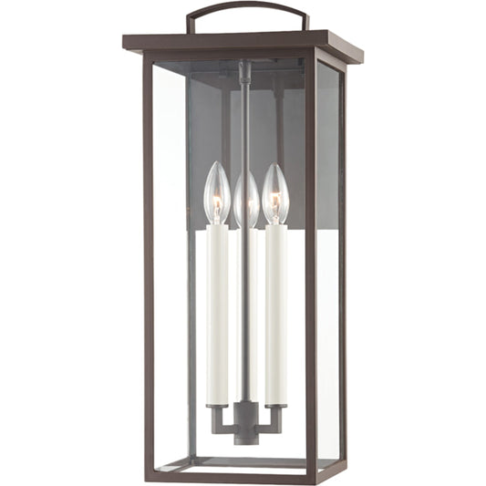 Eden Exterior Wall Sconce by Troy. Made from aluminum, stainless steel in a transitional style.