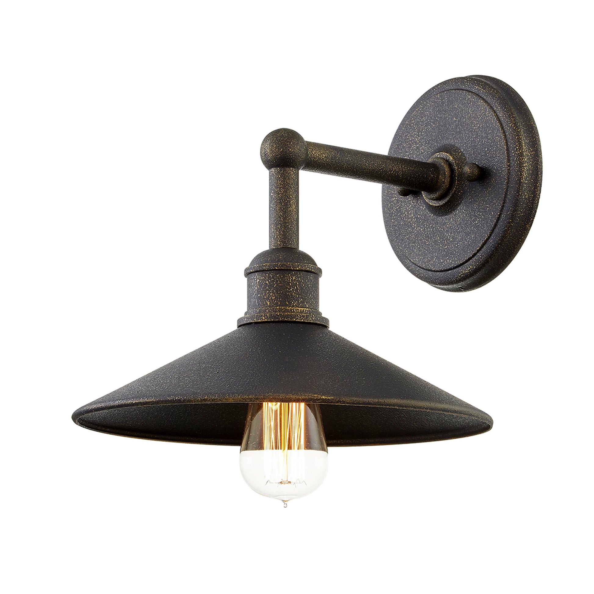 Shelton Wall Sconce by Troy in vintage bronze. Made from hand crafted aluminum in a cottage & farmhouse style.