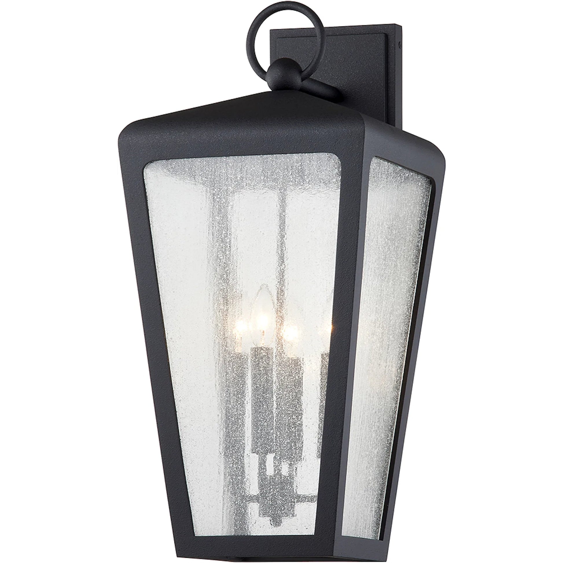 Mariden Wall Sconce by Troy in textured iron. Made from hand crafted aluminum in a cottage & farmhouse style.