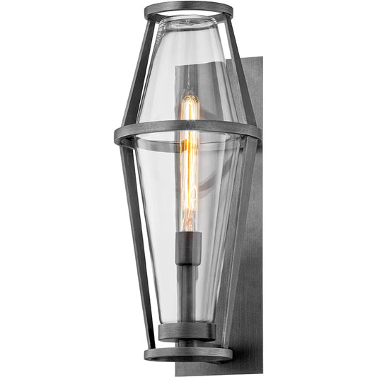Prospect I Wall Sconce by Troy in graphite. Made from hand crafted aluminum in a modern style.