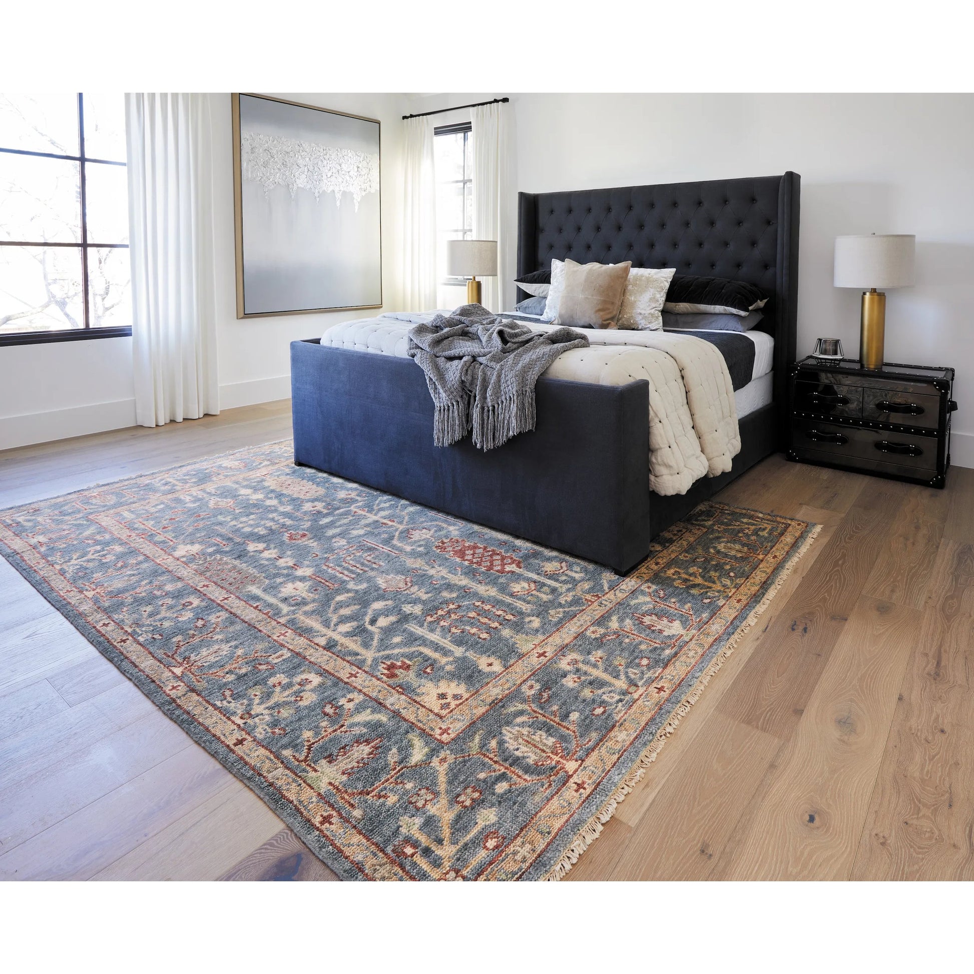 Carrington Traditional Oriental Rug - 6499F by Feizy in blue, red, gold. Made from wool in a unique style.