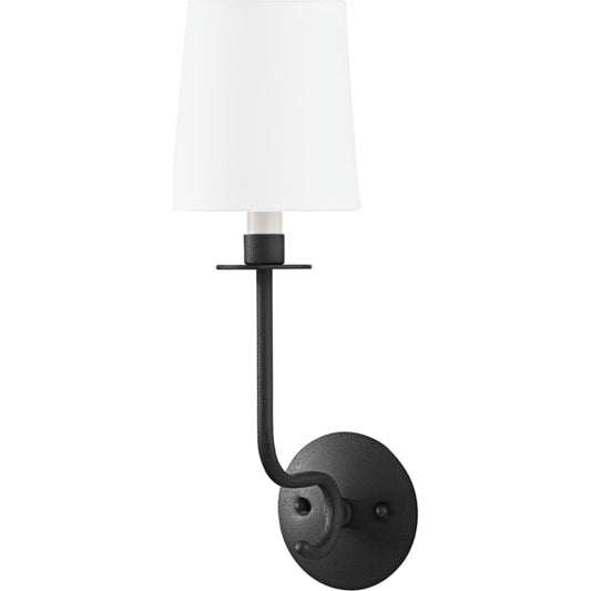 Bodhi Wall Sconce by Troy in forged iron. Made from aluminum, stainless steel in a traditional style.