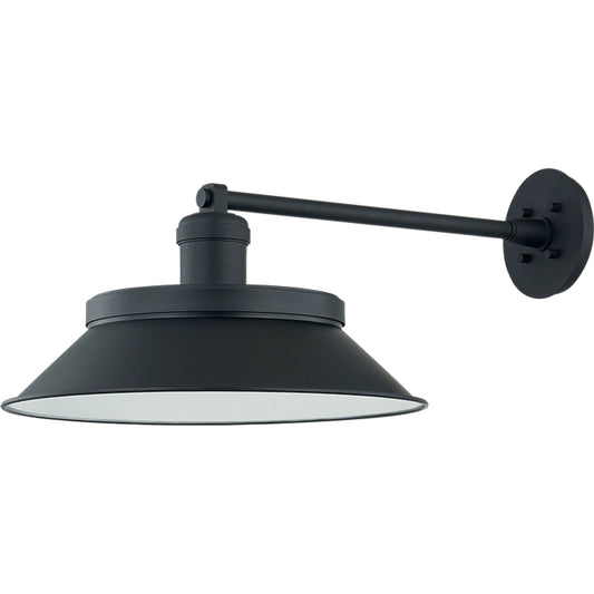 Kaspars Wall Sconce by Troy in texture black, soft black. Made from aluminum in a unique style.