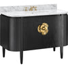 Caviar Black, Natural, White, Light Antique Brass