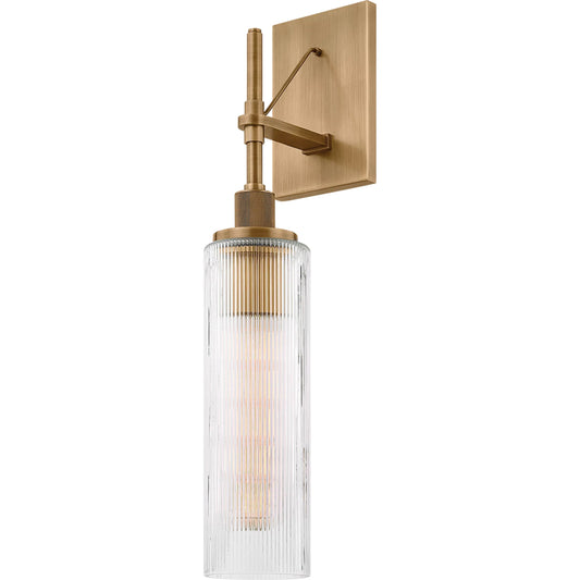 Shenandoah Wall Sconce by Troy in patina brass. Made from brass in a unique style.