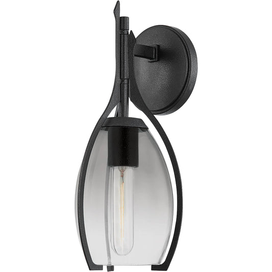 Pacifica Wall Sconce by Troy in forged iron. Made from steel in a transitional style.