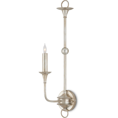 Nottaway Single Wall Sconce by Currey and Company. Made from wrought iron in a traditional style.