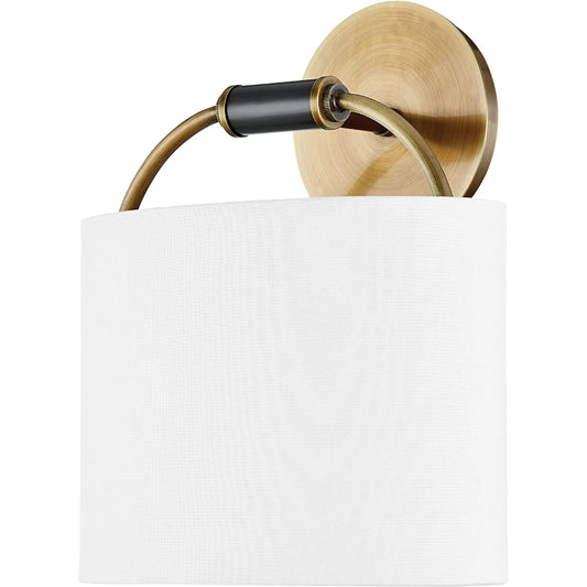 Pete Wall Sconce by Troy in patina brass. Made from steel in a modern style.