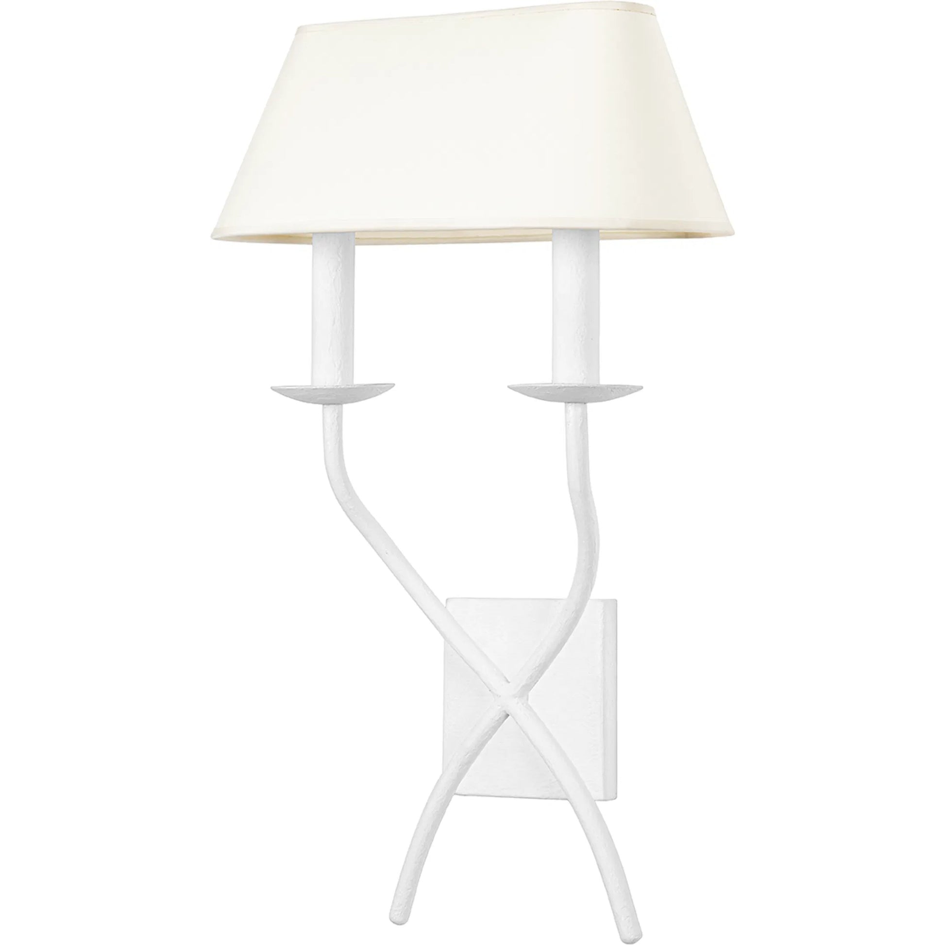 Lomita Two Light Sconce by Troy. Made from steel in a modern style.