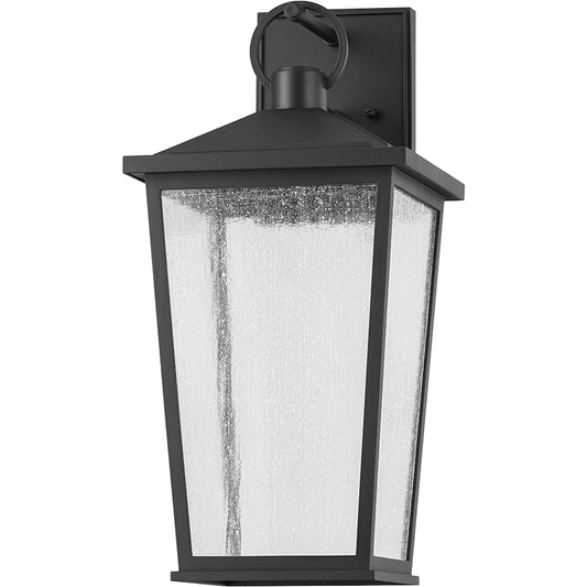 Soren I Exterior Wall Sconce by Troy in textured black. Made from unique in a traditional style.