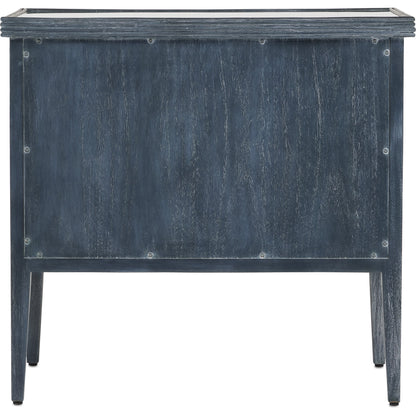 Santos 2-Drawer Chest by Currey and Company. Made from mahogany, rattan, brass, glass in a transitional style.