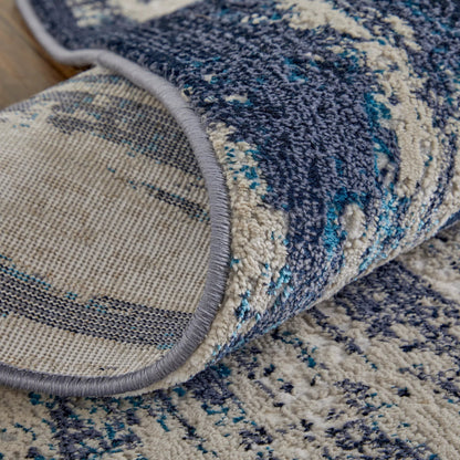 Indio Rug - 39GYF by Feizy in tan, blue, ivory. Made from unique in a unique style.