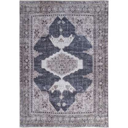 Percy Transitional Rug - PRC39PBF by Feizy in gray, ivory, taupe. Made from polyester, cotton, viscose in a unique style.