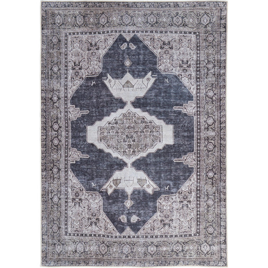 Percy Transitional Rug - PRC39PBF by Feizy in gray, ivory, taupe. Made from polyester, cotton, viscose in a unique style.