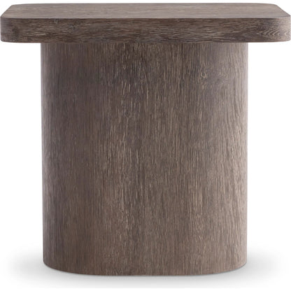 Dama Side Table by Bernhardt in brun. Made from wood in a transitional style.