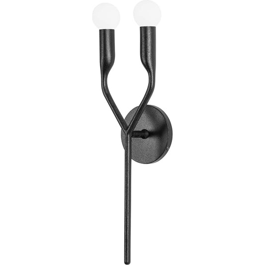 Norman Wall Sconce by Troy. Made from steel in a modern style.