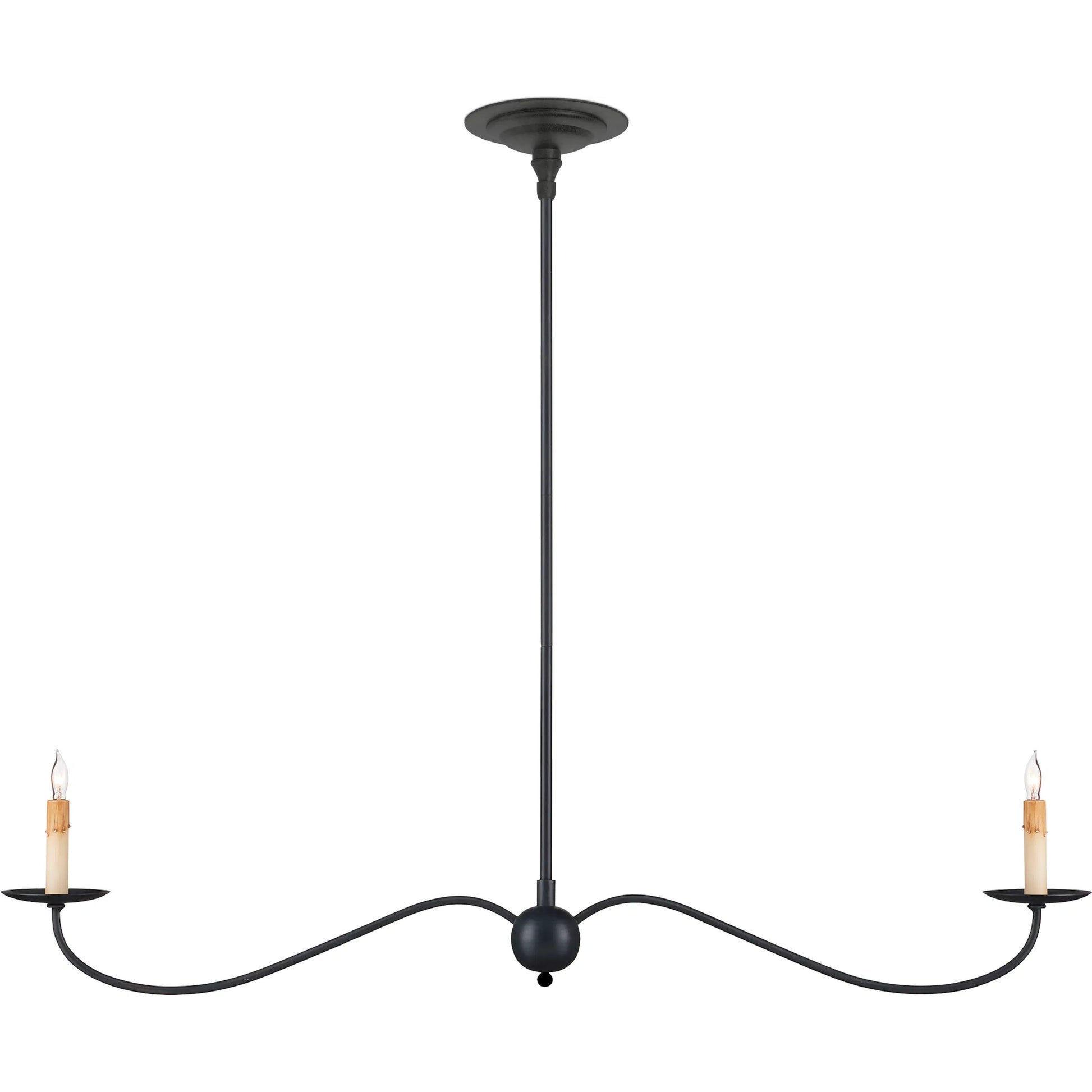 Saxon Linear Chandelier by Currey and Company. Made from unique in a modern style.