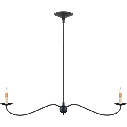 Saxon Linear Chandelier by Currey and Company. Made from unique in a modern style.