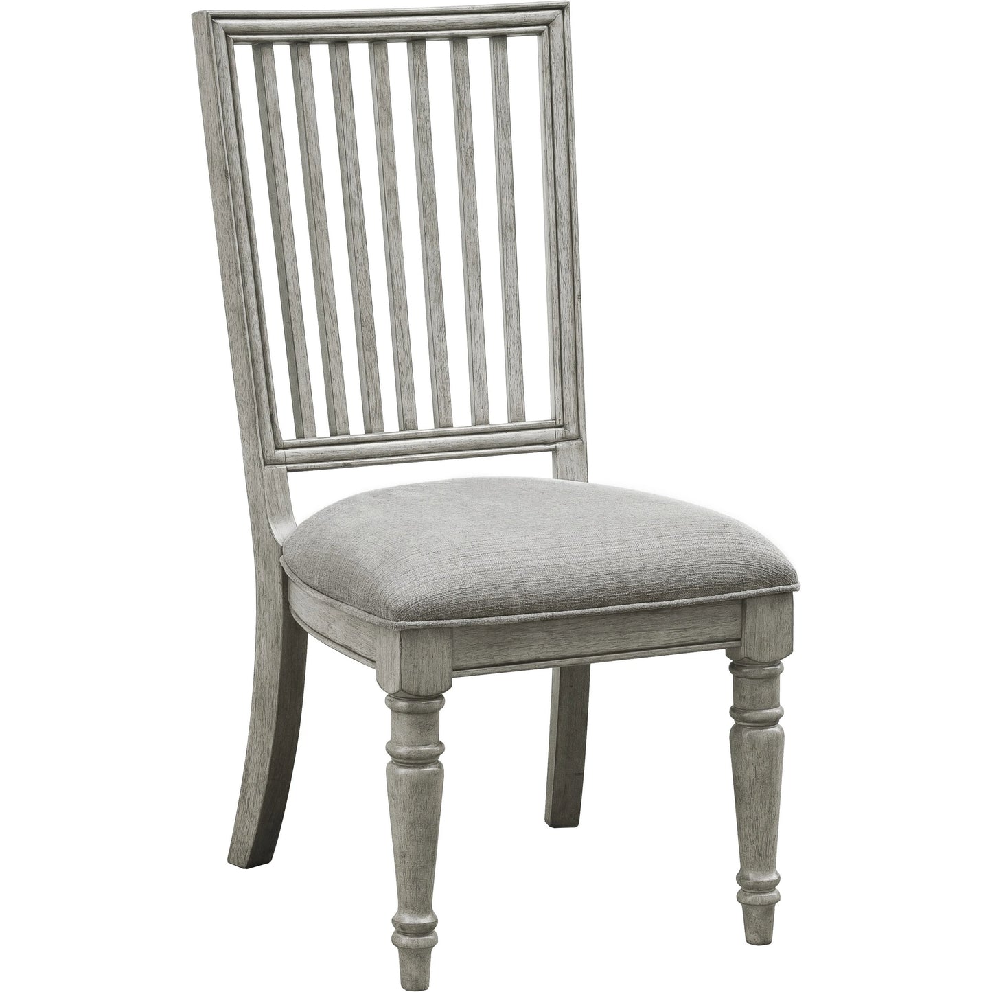 001 SI-2155616 | Primary Silo | Madison Ridge Side Chair (Set of 2) by Pulaski Furniture in bluff grey. Made from asian hardwood, oak veneers, fabric in a traditional style.