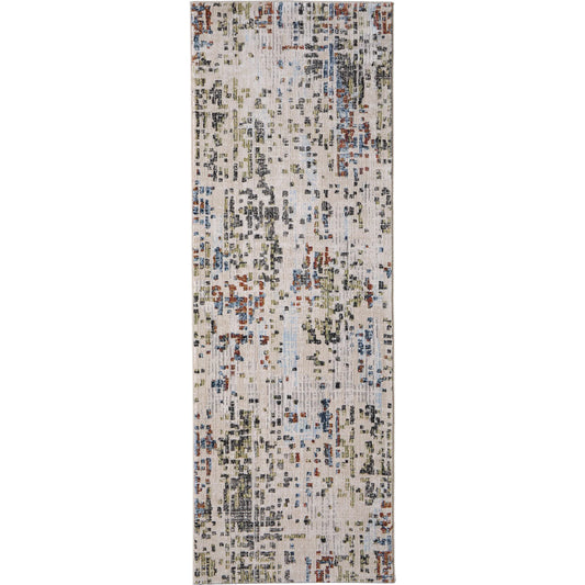 Sonora Rug - SNR39NVF by Feizy in ivory, green, blue. Made from polypropylene, polyester, viscose in a unique style.