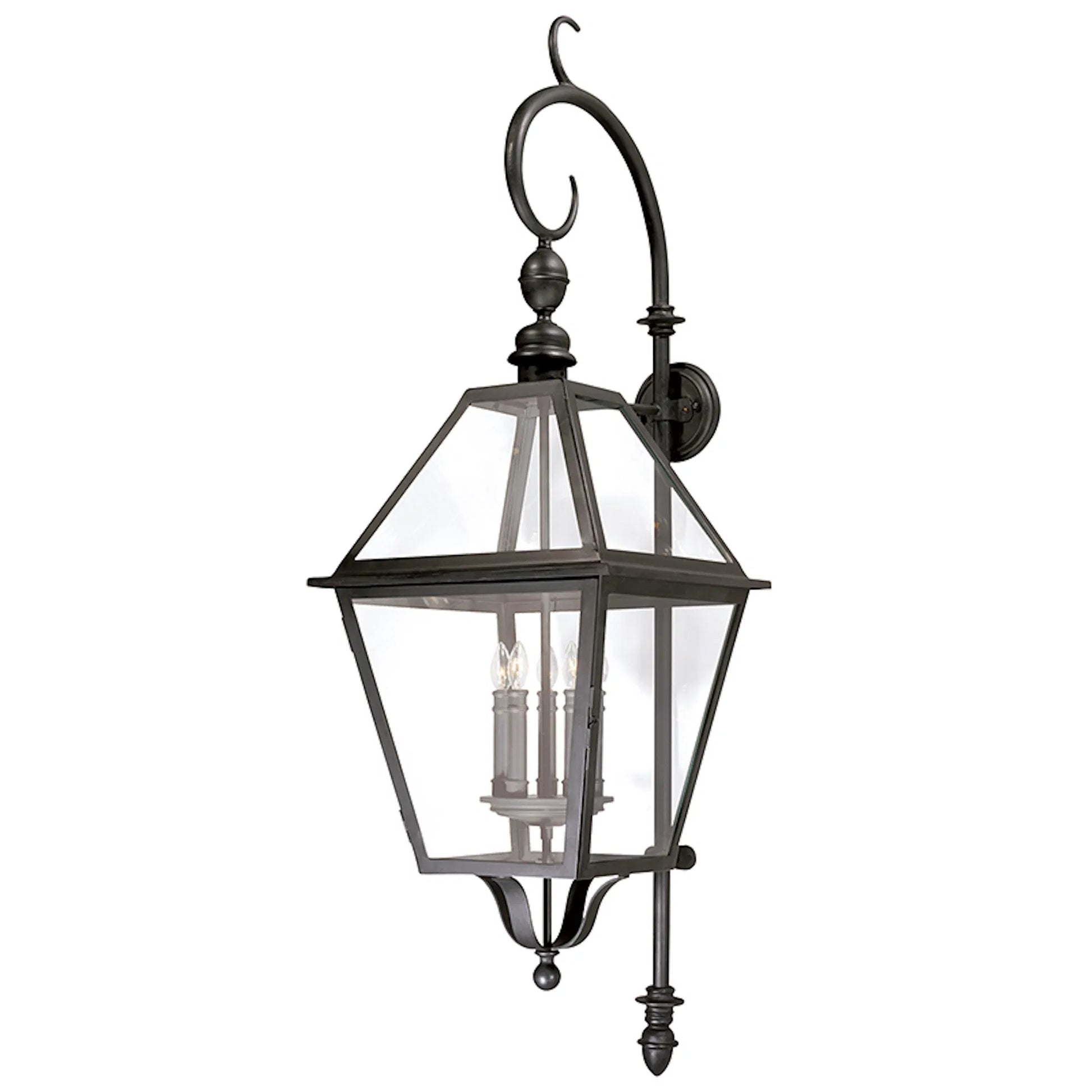 Townsend Wall Sconce by Troy in textured black. Made from hand worked iron in a cottage & farmhouse style.