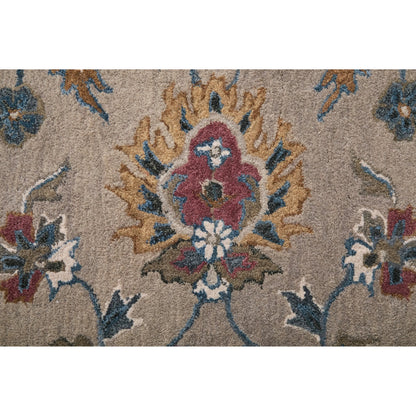 Rylan Transitional Oriental Rug - 8642F by Feizy in ivory, taupe, blue. Made from wool in a unique style.