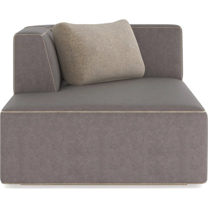 Marbella Chaise by Caracole in lucent bronze metallic paint. Made from unique in a transitional style.