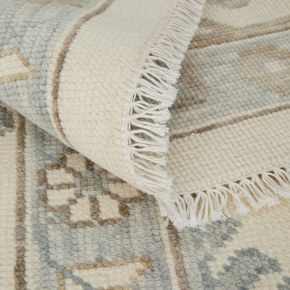 Karina Transitional & Botanical Rug - 90969G5F by Feizy in ivory, gray, brown. Made from wool in a unique style.