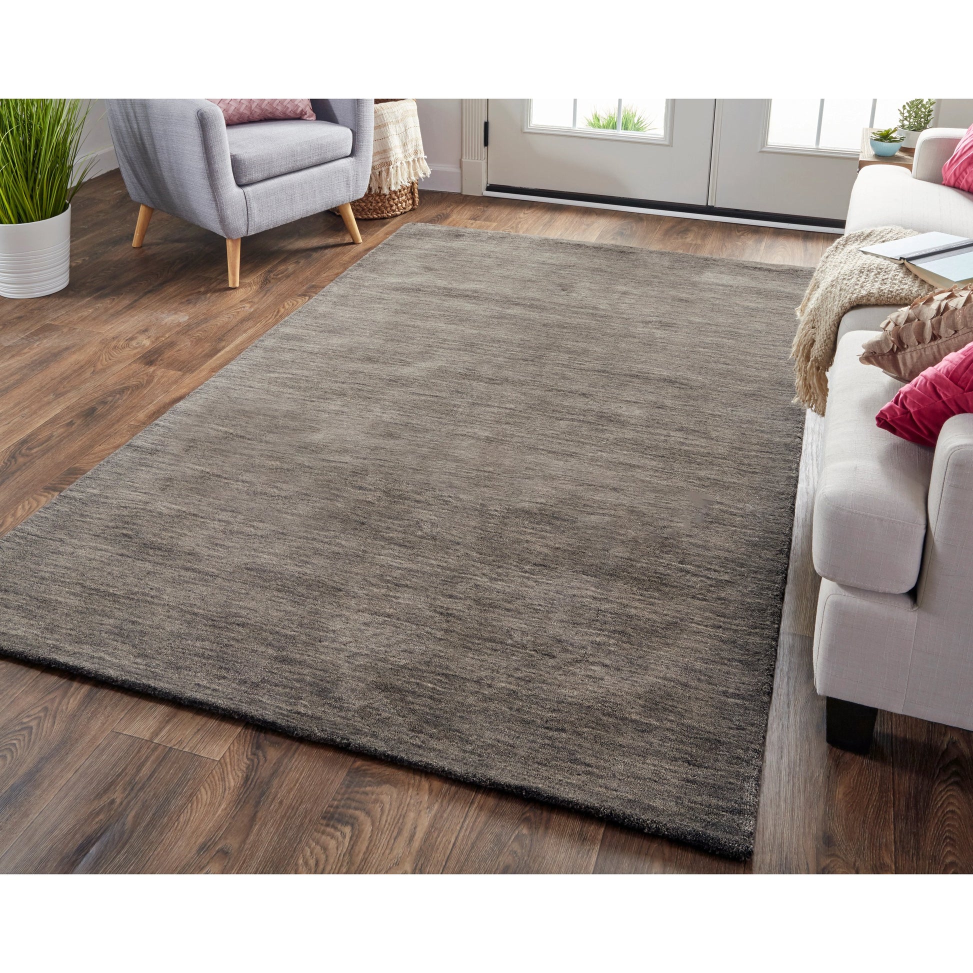 Luna Solid Rug - 8049F by Feizy. Made from wool in a unique style.