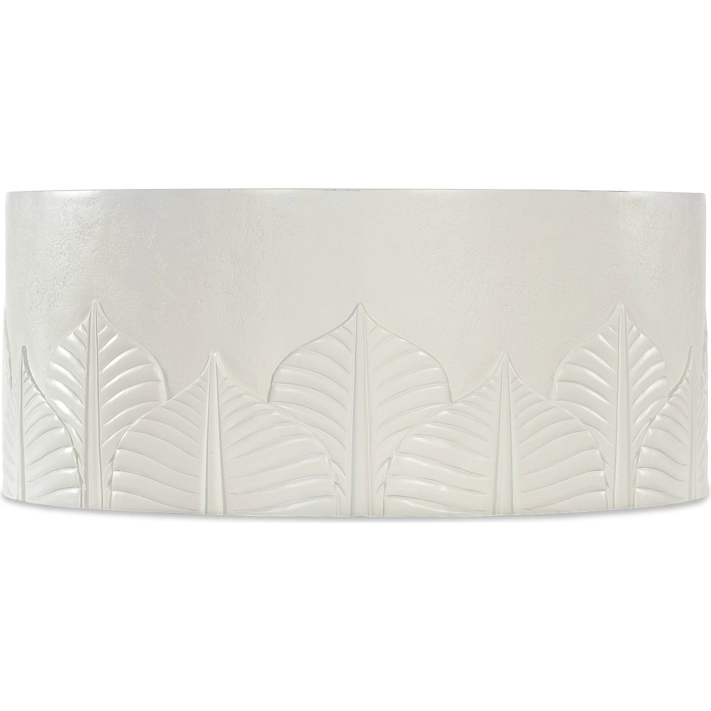 001 SI-2354011 | Primary Silo | Commerce and Market Amelia Round Cocktail Table by Hooker Furniture in white plaster. Made from wood, resin in a modern style.