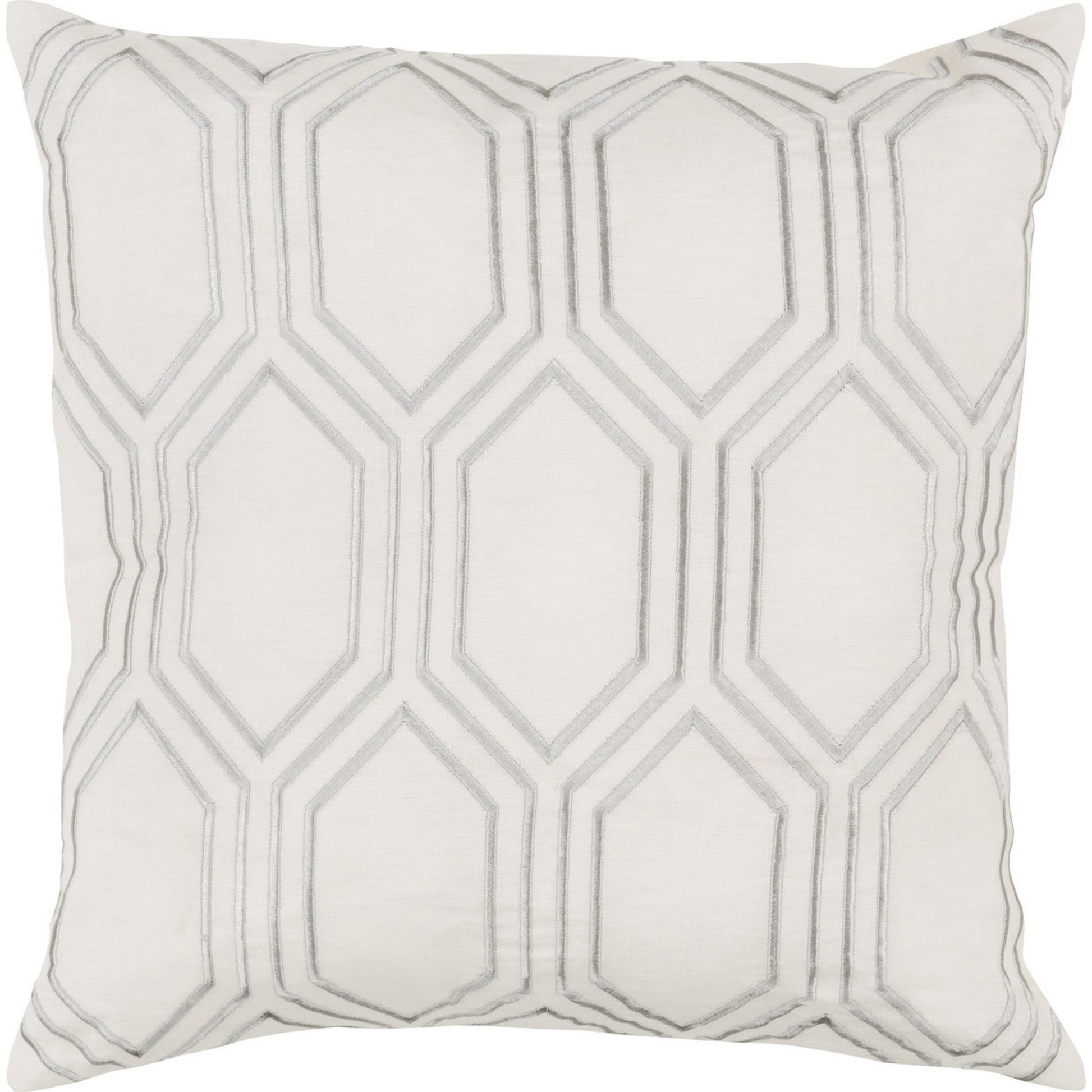 Skyline Pillow - 28689 by Surya. Made from 100% linen in a modern style.