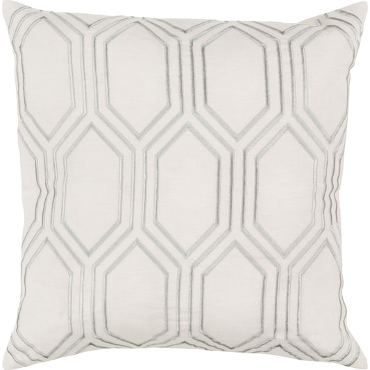 Skyline Pillow - 28689 by Surya. Made from 100% linen in a modern style.